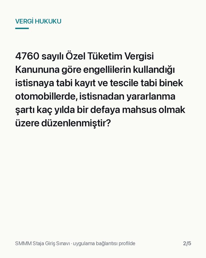 SGS 2025/1 Vergi Hukuku sorusu, slayt 2