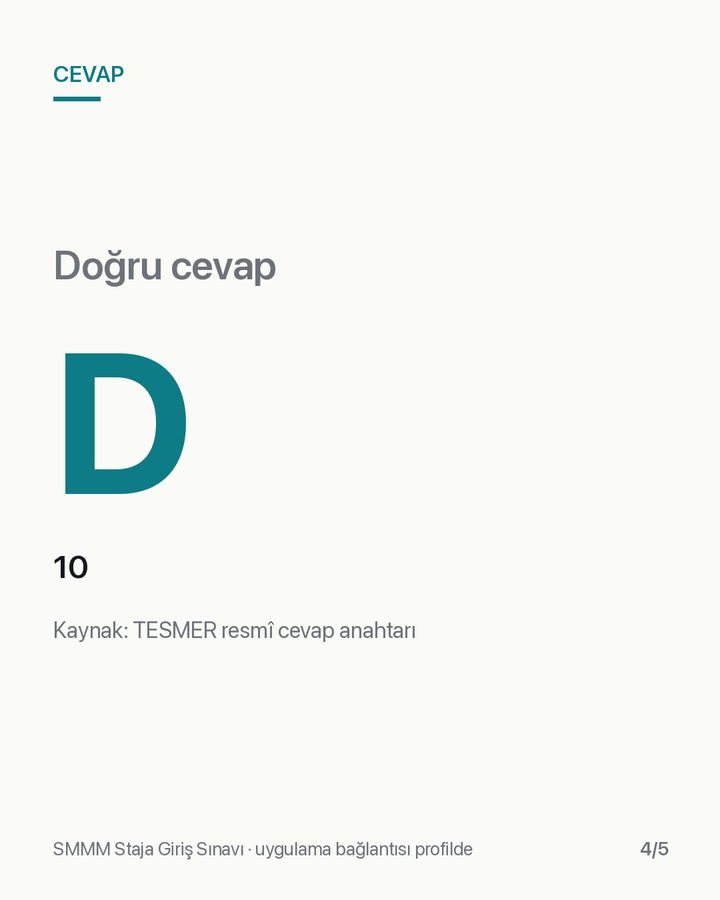 SGS 2025/1 Vergi Hukuku sorusu, slayt 4